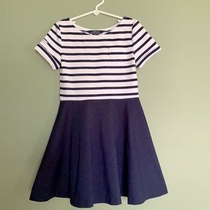 Childs size 6 Polo dress and Janie and Jack purse